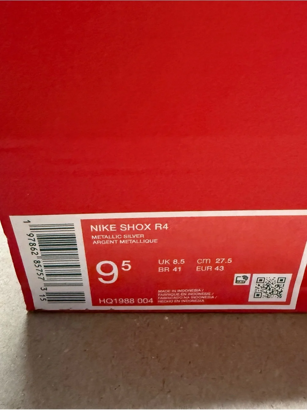 Nike Shox R4 Psychic Blur Mens size 9.5 running shoes NEW!